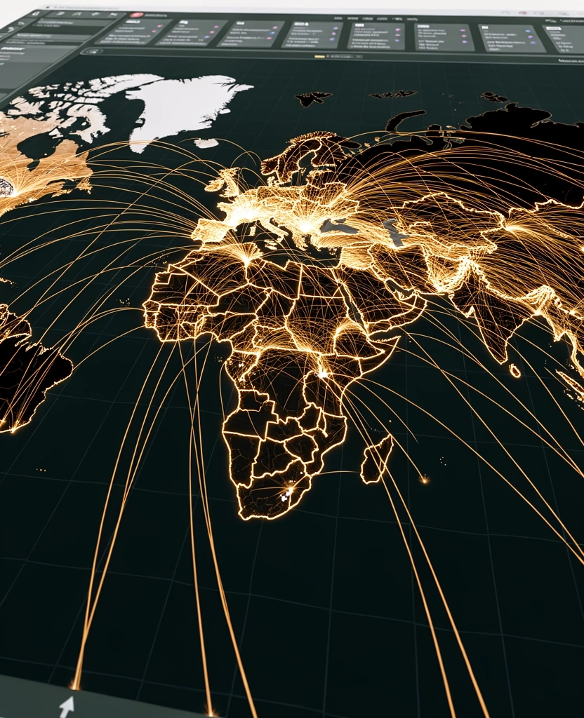 Rutas de comercio global